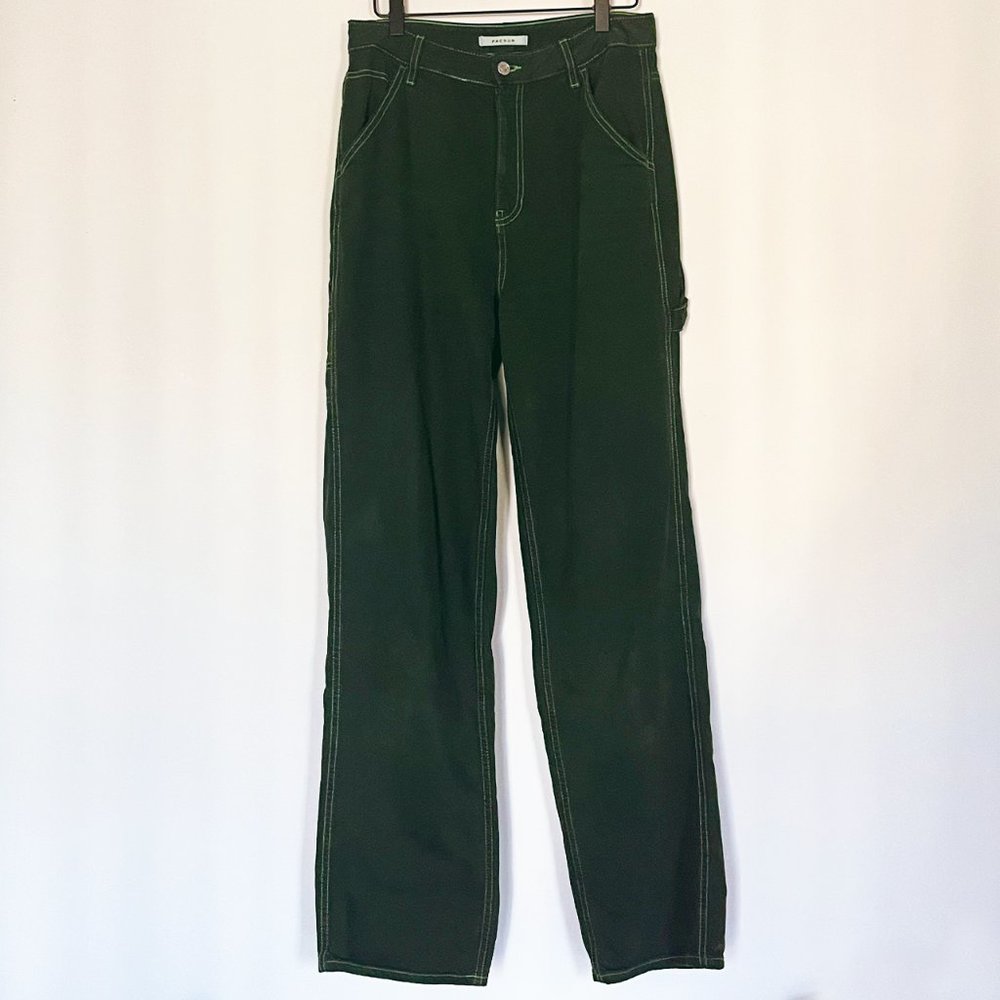 PacSun Women's Size 28 Green Boyfriend Carpenter Pants